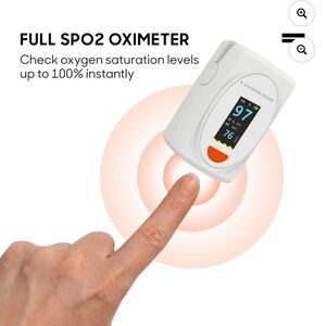 Sharper Image White Digital Oximeter